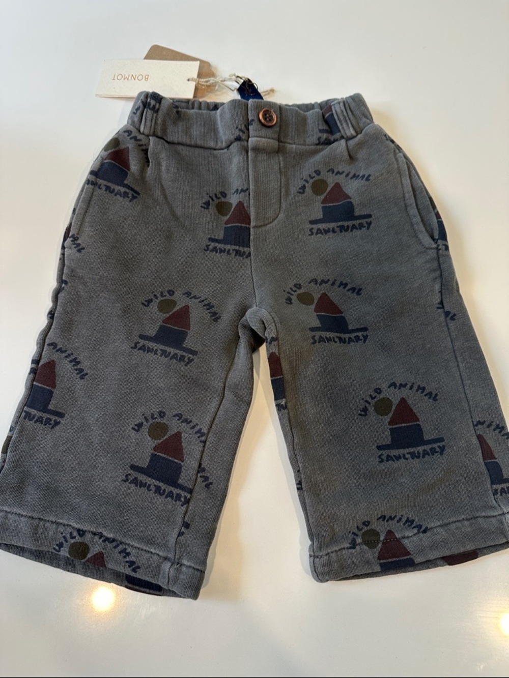Bonmot Organic Cotton Wild‎ Animal Sanctuary Wide Leg Sweatpants